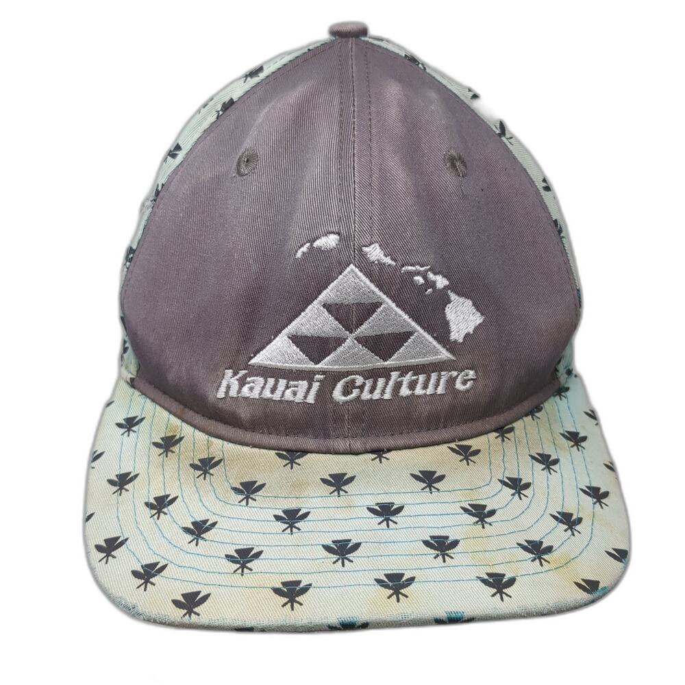 Kauai Culture Snapback 5 Panel Cap Multi One Size Aloha Double Portion Supply
